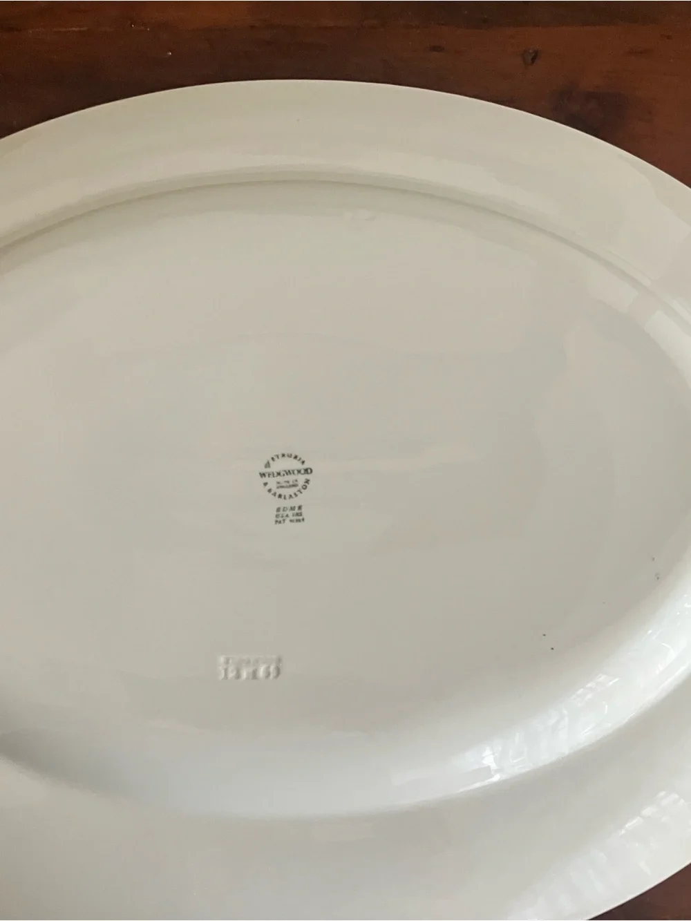 Vintage 1969 Wedgwood Edme Creamware Oval serving platter classic ribbed